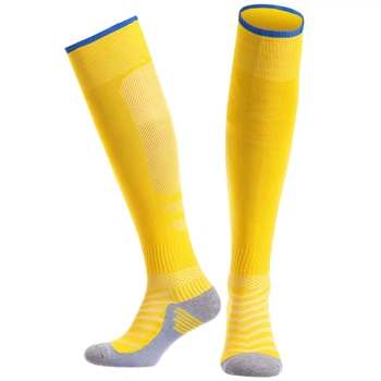 Гетры футбольные JCM619 SPOINT мужские р.40-45/26-30см нейлон yellow