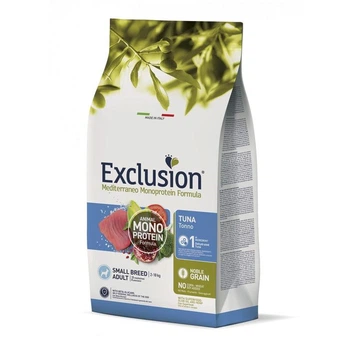 Полнорационный сухой корм Exclusion Adult Tuna Small Breed для взрослых собак мелких пород с тунцем 7 кг (8011259002990)