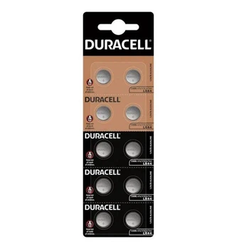 Батарейка Duracell AG13 (A76;LR44) (блистер по 10 шт) (58482)