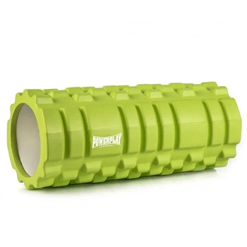 Ролик масажний (роллер) PowerPlay 4025 Massage Roller Зелений (33x14см.)