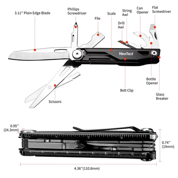 Мультитул Xiaomi NexTool Knight EDC Multifunctional Knife (NE20224)