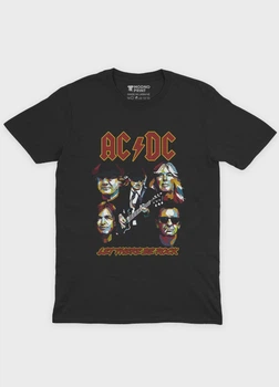 Чоловіча футболка MODNO з рок принтом "AC/DC" L Чорний (TS001-5-BL-004-2-334-M)