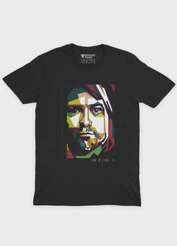 Чоловіча футболка MODNO з рок принтом "Nirvana" L Чорний (TS001-5-BL-004-2-430-M)