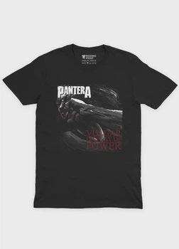Чоловіча футболка MODNO з рок принтом "Pantera" XXL Чорний (TS001-5-BL-004-2-435-M)