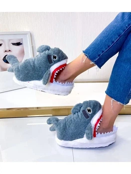 Капці Кігурумі Акула My Kigu Домашні Сірі Жіночі М'які Плюшеві 35-42 (2301341)