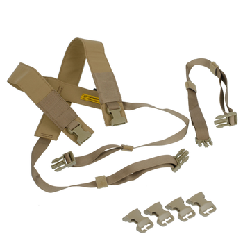 Система ременів Emerson D3CRM Chest Rig X-harness Kit Койот