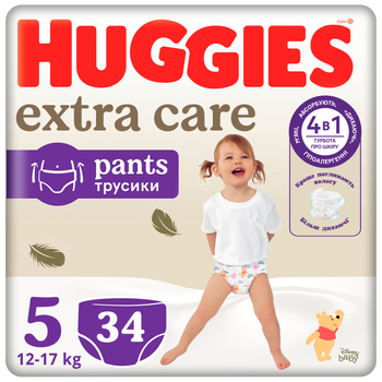 Трусики-підгузки Huggies Extra Care Pants 5 12-17 кг 34 шт (5029053549354)