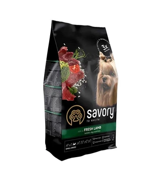 Сухой корм Savory Dog Small Breed rich in Fresh Lamb для собак малых пород со свежим мясом ягненка 3 кг (30327)
