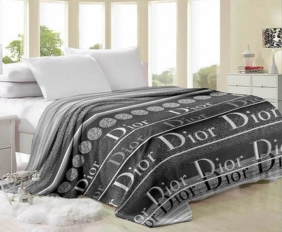 Плед-покривало з флісу Dior ТЕТ-а-ТЕТ 160х210 см Велсофт (мікрофібра) Сірий ТТП168-1