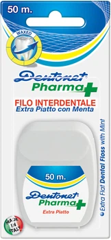 Зубна нитка Dentonet Pharma екстраплоска 50 м (8009315001087)