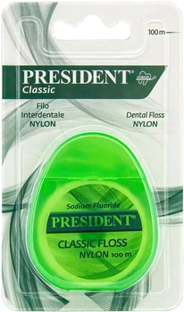 Зубна нитка President Classic з нейлону 100 м (8030009701082)