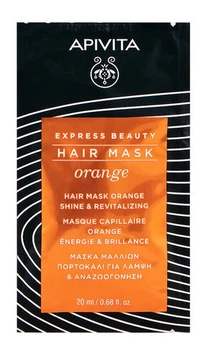 Маска для волосся Apivita Express Beauty "Блиск та оздоровлення" з апельсином 20 мл