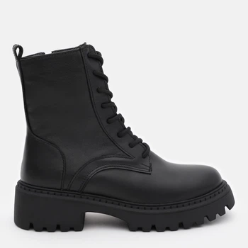 Женские демисезонные берцы кожаные высокие Ashoes Берцы 40 25.5 см Черные (ROZ6501005001)