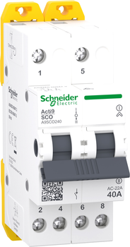 Перемикач навантаження Schneider Electric I-0-II iSSW Acti9 2P 40A (A9SCO240)