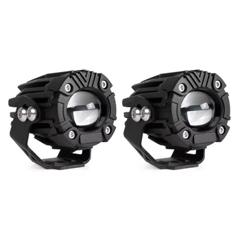 Светодиодные фары для мотоцикла Carlamp Led фары двухцветные 1500/1700 Lm 3500/4500 К 20 W 2 шт (MT20-2)