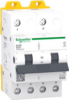 Перемикач навантаження Schneider Electric I-0-II iSSW Acti9 2P 63A (A9SCO263)