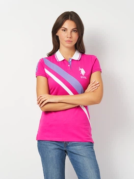 Поло женское U.S. Polo Assn 2151664-ZH00A XS Розовое (786660696363)