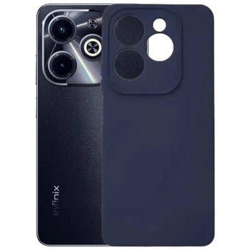 Чохол Fiji Full Soft Premium для Infinix Smart 8 (X6525) протиударний бампер з мікрофіброю Dark Blue