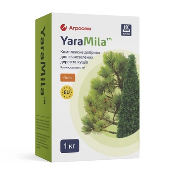 Удобрение для вечнозеленых деревьев, кустов Осень, 1 кг, YaraMila