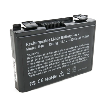 Аккумулятор для ноутбуков Asus K40 (A32-F82) 5200 mAh Extradigital