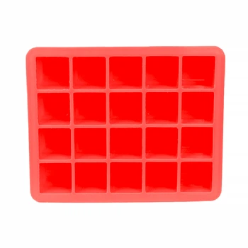 Силиконовая форма CUMENSS AI-820 Cube 20 Red для льда
