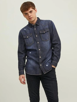 Джинсова сорочка Jack&Jones Sheridan Синій XL 12188543