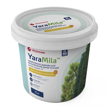 Удобрение YaraMila для вечнозеленых деревьев, кустов Осень, 10 кг