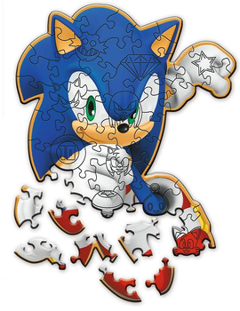 Puzzle drewniane Trefl Radosny Sonic 50 elementów (5900511202847)