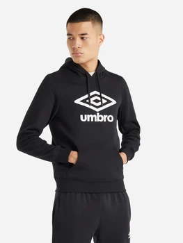 Худи утепленное мужское Umbro Large Logo Hoodie 66412U-78F 2XL Черное (5063178231466)