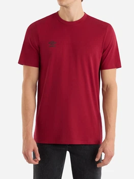 Футболка хлопковая длинная мужская Umbro Stadium Graphic Tee 66555U-LTV M Бордовая (5063178240970)