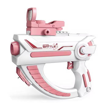 Водний пістолет електричний Бластер на акумуляторі Space Electric Water Gun Рожевий