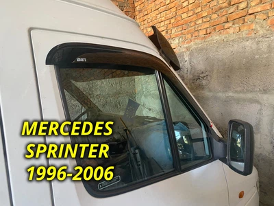 Дефлекторы окон (ветровики) для Mercedes Sprinter 1996-2006 накладные на скотчі (DEFL) Q2
