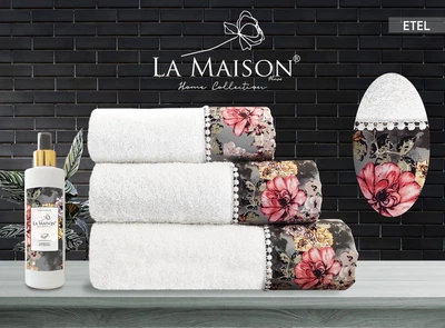 Подарочный набор полотенец La Maison, 3 шт. с ароматом Etel