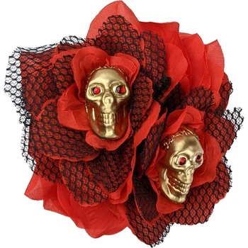Брошь - заколка Santa Muerte New SETA Decor 24-607RD-GL