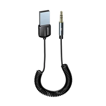 Bluetooth-адаптер Essager Bluetooth 5.0 автомобильный приемник AUX с микрофоном (EBT-YH01-P)