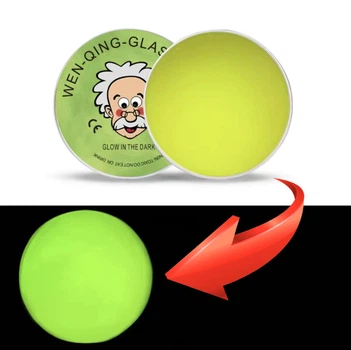 Розумний Пластилін HAND GUM Glow in the Dark Жуйка для Рук Світиться у Темряві Салатовий (01032)