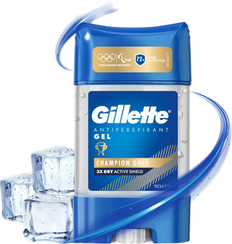 Дезодорант Gillette Champion Gold антиперспірантий гелевий 70 мл (8700216380751)