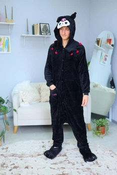 Чоловічі кігурумі доросла та підліткова Kigurumi Kuromi Куромі Чорний XL 175-185 см (1112/2)
