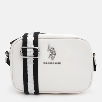 Сумка крос-боді через плече жіноча маленька U.S. Polo Assn 27A228-00000A Біла (786662157787_1159815297)