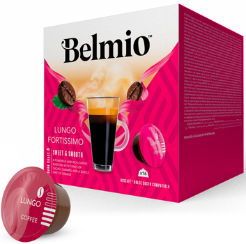 У капсулах Dolce Gusto Belmio Lungo Fortissimo 16 Порцій