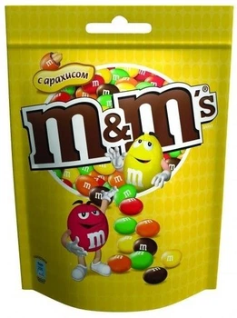 M&M's Арахис в шоколадные и в глазури 250g