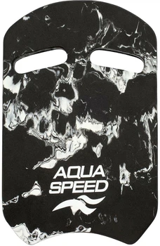 Доска для плавания Aqua Speed Swirl Pullbuoy 61245 (162-05) Унисекс 43х28х3.6 Черно-белая (5905718612451)