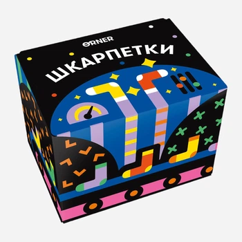 Набор мужских носков высоких хлопковых Orner Дерево жизни 41-44 3 пары Разноцветный (orner-2705)
