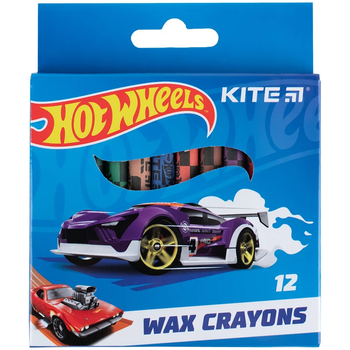 Крейда воскова 12 кольорів Hot Wheels HW24-070 4063276177353