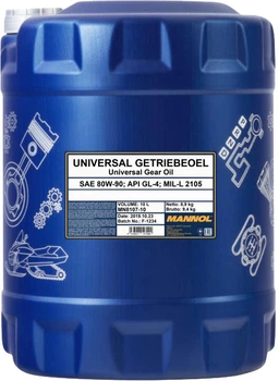 Трансмиссионное масло Mannol Universal Getriebeoel 80W-90 10 л (MN8107-10)