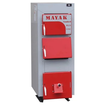 Твердопаливний котел МАЯК STANDART PLUS UNI AOT-25 25 кВт сталевий (35814)
