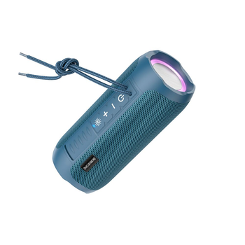 Портативная беспроводная колонка Borofone BR21 10Вт Блютуз V5.1, RGB подсветка USB, AUX, microUSB Синий