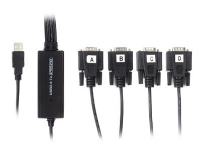 Кабель Viewcon USB-COM (M/M) (9+25pin) 1.4m Black (VE671)