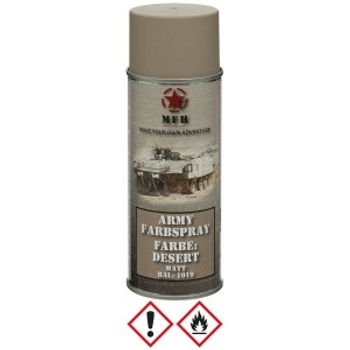 Маскирующая краска спрей в баллоне Army Spray Paint, mat, 400 ml DESERT Дезерт 3-колор