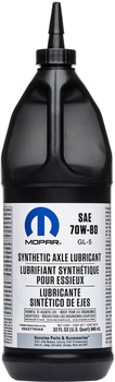 Трансмиссионное масло Mopar Synthetic Gear 70W-80 946 мл (68227765AB)